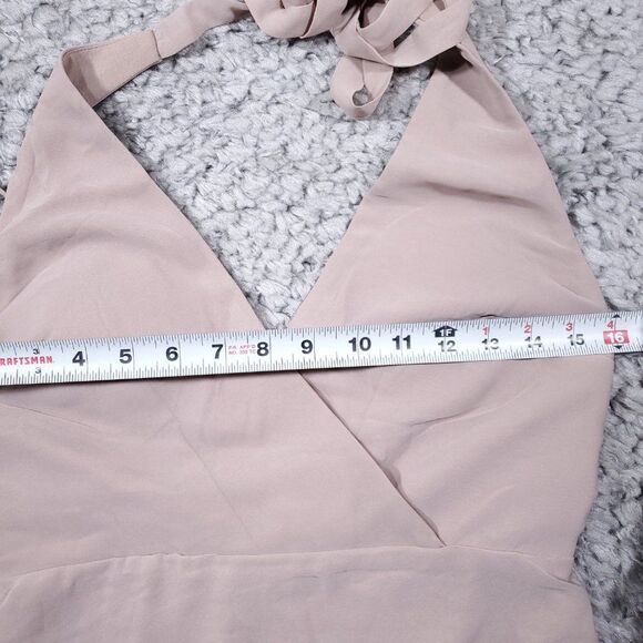 READ Birdy Grey Moni Convertible Bridesmaid Dress Taupe Beige Size Small - Picture 7 of 10